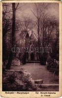 1931 Budapest XIII. Margitsziget, Szent Margit kápolna és romok (kopott sarkak / worn corners)