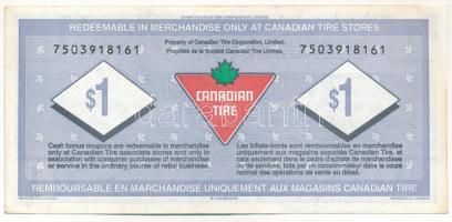 Kanada 1996. 1$ "Canadian Tire Corporation - 75. évforduló" vásárlási utalvány T:F 
Canad...