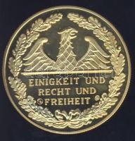 Németország DN "Német történelem - Johann Sebastian Bach" aranyozott ffém emlékérem T:PP