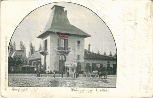 1901 Budapest XII. Zugliget, Budagyöngye kávéház, gyógyszertár. Biró Albert műintézete (EK)