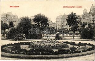 Budapest V. Szabadság tér. Hátoldalon sorsjegy (EK)