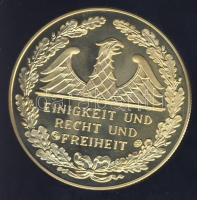 Németország DN "Német történelem - Német gyarmatok" aranyozott ffém emlékérem T:PP