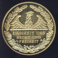 Németország DN "Német történelem - Nikolaus Kopernikus" aranyozott ffém emlékérem T:PP