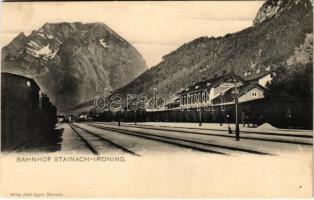 Stainach (Stainach-Pürgg, Steiermark); Bahnhof Stainach-Irdning / railway station, train, locomotive