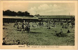 Venezia, Venice; Lido, Spiaggia del Grande Stabilimento Bagni / beach