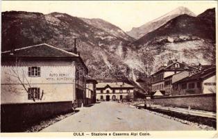 Oulx, Stazione e Caserma Alpi Cozie / railway station, hotel (EK)