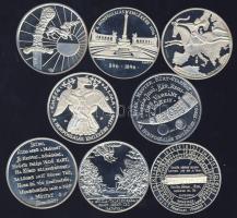 1995. "Magyarok őstörténete és honfoglalása" Ag emlékérem sorozat, benne 9klf db 9x31,1g T...