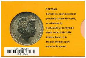 Ausztrália 2000. 5D Al-bronz "Sydneyi Olimpia 2000 - Softball" bliszterben T:BU 
Australi...