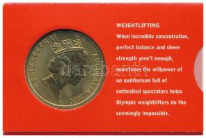 Ausztrália 2000. 5D Al-bronz "Sydneyi Olimpia 2000 - Súlyemelés" bliszterben T:BU 
Austra...