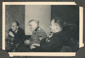 1942 Bécs, fotóalbum két magas rangú náci (?) vezetőkkel és más beazonosítandó polgári személyekkel ...