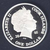 Cook-szigetek 2005. 1$ Ag (999) "Ázsia története - Salamon király temploma" T:PP