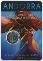 Andorra 2018. 2E "Az andorrai alkotmány 25. évfordulója" blisterben T:UNC Andorra 2018. 2 Euro "25th Anniversary of the Constitution of Andorra" in blister C:UNC