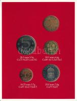 Svédország 1999. 50Ö - 10K (4xklf) forgalmi sor + "Mynt Verket" bronz verdei zseton karton...