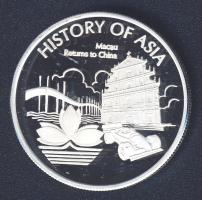 Cook-szigetek 2005. 1$ Ag (999) "Ázsia története - Makao visszacsatolása Kínához" T:PP