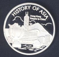 Cook-szigetek 2005. 1$ Ag (999) "Ázsia története - Hongkong visszacsatolása Kínához" T:PP