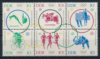 1964 Nyári olimpia, Tokió hatostömb Mi 1039-1044