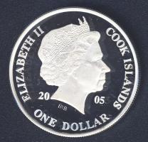 Cook-szigetek 2005. 1$ Ag (999) "Ázsia története - Hongkong visszacsatolása Kínához" T:PP