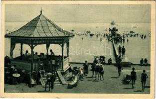 1937 Balatonalmádi, Fövenyfürdő, strand. Photo Weinstock (fl)