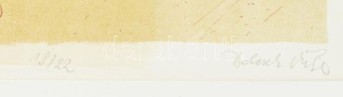 Dobesch Máté (1978-): Ecseri, 2004. Litográfia, papír, jelzett, számozott (18/22). 40×26 cm