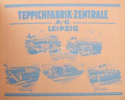 1928 Tefzet Teppichfabrik-Zentrale A.G. Leipzig, Tefzet, 22 p.+2 sztl. lev. Német nyelvű szőnyeg áru...