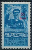 1952 Bányászok felülnyomott bélyeg Mi 1348