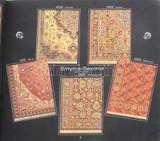 cca 1920-1930 Halbmond-Teppiche. Német nyelvű szőnyeg áruminta katalógus, rendkívül gazdag színes ké...