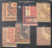 cca 1920-1930 Halbmond-Teppiche. Német nyelvű szőnyeg áruminta katalógus, rendkívül gazdag színes ké...