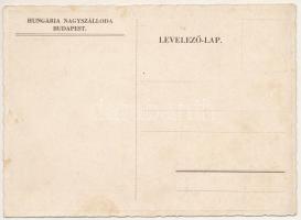 1923 Budapest V. Grand Hotel Hungária Nagyszálloda. 1939 Szilveszter díszvacsora menükártya s: Biczó...