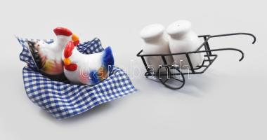 2 szett design sóborszóró