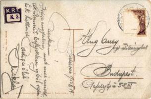 1922 Székesfehérvár, M. kir. igazságügyi palota. Vasúti levelezőlapárusítás (EK)