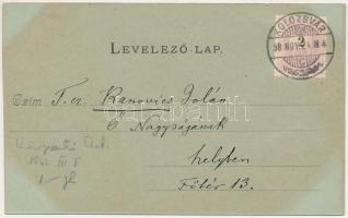 1898 (Vorläufer) Kolozsvár, Cluj; Nemzeti színház este (Farkas utcai kőszínház, 1934-ben lebontották...