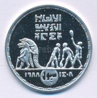 Egyiptom 1988. 5P Ag "Nyári Olimpia Szöul 1988" forgalomba nem került emlékkiadás kapszulá...