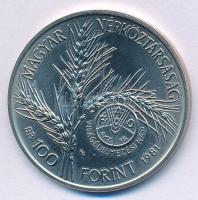 1981. 100Ft Ni "FAO I. - Világélelmezési nap" T:UNC Adamo EM66