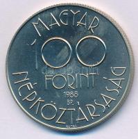 1988. 100Ft alpakka "Labdarúgó Világbajnokság 1990 - Két játékos" kapszulában T:BU patina
