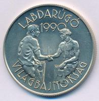 1988. 100Ft alpakka "Labdarúgó Világbajnokság 1990 - Kézfogás" kapszulában T:BU kis patina