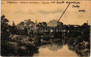 Segesvár, Schässburg, Sighisoara; Komitatshaus / megyeház / county hall (EK)