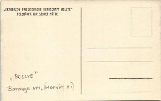 Bellye, Bilje; "Erzherzog Friedrichsche herrschaft Bellye" Feldhüter vor seiner hütte / me...