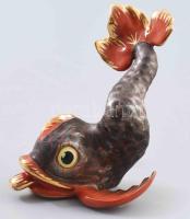 Herendi koi hal. Jelzett, minimális kopottsággal, h: 11 cm