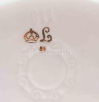 Antik kínáló. Jelzett, aranykopással, 21x14 cm