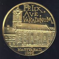 1995. "Nagyvárad - Szent László halálának 900. évfordulója" aranyozott ffém emlékérem T:PP