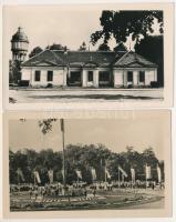 5 db MODERN képeslap: magyar szocreál propaganda úttörőkkel, gyermek vasút, úttörőház, Csillebérc / ...