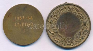 ~1920-1930. "Rákóczi Ferenc M. Kir. Reáliskolai Nevelőintézet, Sopron" bronz díjérem, fül ...