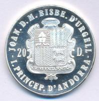 Andorra 1987. 20D Ag "XXIV. Nyári Olimpia Szöul - Tenisz" kapszulában T:AU patina, kis ph
...