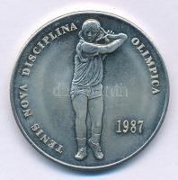 Andorra 1987. 2D Cu-Ni &quot;XXIV. Nyári Olimpia Szöul - Tenisz&quot; kapszulában T:UNC patina Andorra 1987. 2 Diners Cu-Ni &quot;24th Summer Olympics Seoul - Tennis&quot; in capsule C:UNC patina Krause KM#40