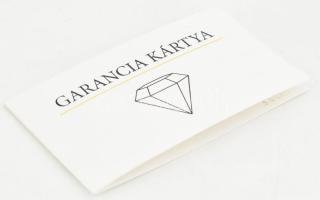 Arany (Au) 14K fülbevalópár, gyémántokkal, briliáns csiszolás, jelzett, összesen: 1,075 ct, bruttó: ...