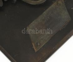 1962 "Partizán Ifi találkozó emlékére BHG 6. alapszerv" plakett, réz levél préselt lapon, ...