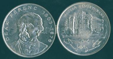 1993-94. 200Ft Ag "MNB" + "Deák" T:BU,2