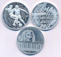 Bognár György (1944-) 1986. "Labdarúgó Világbajnokság Mexikó" Al emlékérem (32mm) + Fülöp ...