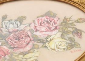 2 darab antik tálca, h: 31-35 cm