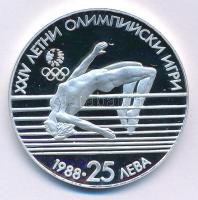 Bulgária 1988. 25L Ag &quot;Nyári Olimpia 1988 Szöul&quot; kapszulában T:PP  Bulgaria 1988. 25 Leva Ag &quot;1988 Summer Olympics, Seoul&quot; in capsule C:PP  Krause KM#186